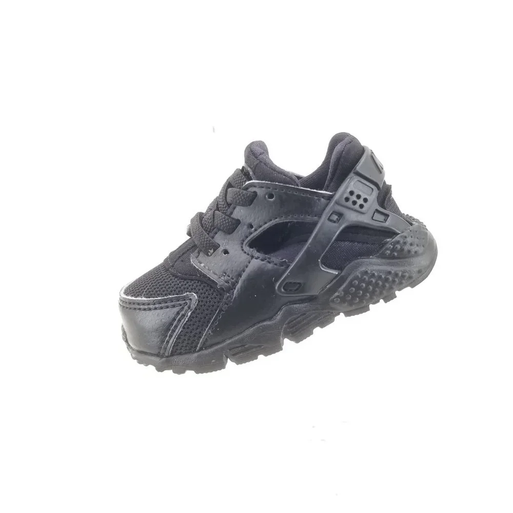 Nike Huarache Run Baby Black Walking Athletic Shoes Sneakers 704950-016 Size 4C